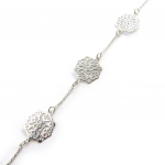 Les Tr&eacute;sors De Lily [M8708] - Bracelet Argent 'Carmen' argent&eacute; (rhodi&eacute;) h&otilde;be