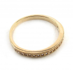 Kuldne kullatud s&otilde;rmus 'For Life' 52 kuld