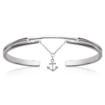 Les Tr&eacute;sors De Lily [P4380] - h&otilde;bedane k&auml;ev&otilde;ru 'Ancre Marine' h&otilde;bedane (roodiumiga kaetud) - 58 mm 10x6 mm h&otilde;be