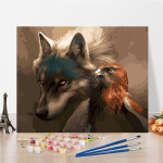 DIY Maalimine numbrite j&auml;rgi Kunst K&auml;sit&ouml;&ouml; Numbrimaalimine Digitaalne &otilde;limaal Kodukaunistamine Hobid 40x50cm no frame