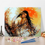 Kunst DIY maalimine numbrite j&auml;rgi Teemantmaal Digitaalne &otilde;limaal &Otilde;limaal Numbrite maalimine Hobid Kodusisustus 40x50cm no frame