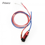 Aibecy 24V kokkupandud ekstruuderi kuuma otsa komplekt 0,4 mm otsiku soojendusploki silikoonkate, mis &uuml;hildub mitmev&auml;rviline