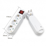 Saksa pistiku Euroopa traadita pistikupesa teisendus l&uuml;litiga 1/2/3 auku elektripistikud A