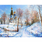 Teemantmaal Uus lumi Teemanttikandid Sale kirik Pildid Rhinestones Stitch Risti t&auml;ismosaiik Kodukaunistus Seinakunst Full Round (20X30CM)