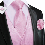 Hi-Tie Tuxedo vest meestele, &uuml;likond, vest kaelaside, taskur&auml;tik, mansetin&ouml;&ouml;bid pulma&auml;ri jaoks 2XL