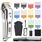 HATTEKER Professionaalne juuksel&otilde;ikur Meeste Metallist Juuksel&otilde;ikus Hoolduskomplekt Juuksehabeme trimmer stilistidele V&auml;rviline kamm