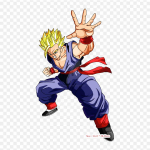 Plaastrid riidekoti jaoks Triikida termokleebised Gohan Ssj 3 Gohan Goku muster pestav soojus&uuml;lekanne