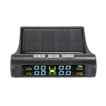TPMS-i rehvir&otilde;hu j&auml;lgimiss&uuml;steem p&auml;ikeseenergia juhtmeta autoalarms&uuml;steemi LCD-ekraan 4 sisemise anduriga (p&auml;ikeseenergia_sisemine TPMS) type2 must