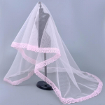 High Quality Handmade Long Veil Bridal For Barbie Dolls Wedding Dress Wedding Veils For 1/6 BJD Dolls Accessories Kids Toys