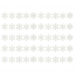 1 eemaldatava kujuga luminofoorlampide komplekt lumehelbega, pilkup&uuml;&uuml;dev PP-kleebis kodu jaoks valge