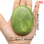 Green Jade Cold Rock Spa Stone Natural Massage Stone Deep Tissue Massager 6*8cm