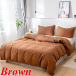 Tekikott, 2/3 osa, &uuml;hev&auml;rviline pehme harjatud kangas, kaheinimesevoodi, kaheinimesevoodi, kaheinimesevoodi, 10-v&auml;rviline voodipesukomplekt, 10 v&auml;rvi 135 x 200cm pruun