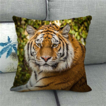 Tiger Head Print padja kate Padjadekoratsioon Troopical Animal Tiger Padjap&uuml;&uuml;r Kodusisustus Diivani Padjap&uuml;&uuml;r 45x45cm
