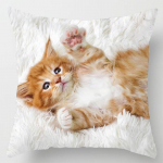 18-tolline Cat Collection padjap&uuml;&uuml;r kodu ja kontori sisekujundusega ruudukujuline padjap&uuml;&uuml;r 40x40cm
