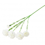 Kunstlill 1 oks Realistlik kergesti hooldatav 5 kahvliga ilus romantiline pulm Kunstnelg peotarbed valge