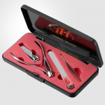 777 Three Seven Silver Nail Clipper 4 Pieces Beauty Set TS-033C Made in Korea