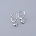 ANENJERY Love Heart Hoop k&otilde;rvar&otilde;ngad naistele Lihtsad peened v&auml;ikesed r&otilde;ngad huggies