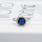 Bella Box imeilusad sinised tsirkoonist s&otilde;rmused naistele pulmadeks Lihtne ja elegantne disain Hiilgavad naiste aksessuaarid trendi ehted kingitus 9