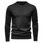 Soe talvekampsun Meeste Paksus Pullover O-kaelusega &uuml;hev&auml;rviline Slim Fit Kvaliteetne Meeste Kampsunid Pulber Meeste XXL 80-88kg must