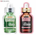 Rojukiss Akne/Pinduv/Punane seerum/Gluta/HYA/Omega/Perfect/Repair/Valge/Tsingi poorideta 5X intensiivmask 25 ml - Tai nahahooldus Omega 1 & White 1