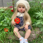 Elutruu silikoonist Reborn v&auml;ikelapse 60 cm nukum&auml;nguasi t&uuml;drukule Vin&uuml;&uuml;lprintsess, riidest kehaga Bebe s&uuml;nnip&auml;evakingitus