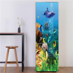 Veealuse maailma kala kleebis k&uuml;lmikuukse kleebis Veekindel m&ouml;&ouml;blikaunistus Plakat Seinakleebis Lastetoa kodukaunistus 60x180cm(1pcs)