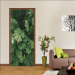 P&otilde;hjamaade stiilis taimne seinakaunistus Seinakleebis DIY lilled Troopilised palmilehed Seinakleebised Moodsa kunsti vin&uuml;&uuml;lkleebised seinamaalingud 77x200cm