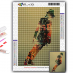 Teemanttikandite maailma superstaar Michael Jackson 5D DIY Teemantmaal Ristpistes Rhinestone Full Round 20X30CM
