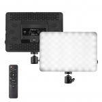 38 W RGB videovalgustusega pildistamisvalgusti CClamp-alusega BiColor Temperatuur 32005500K H&auml;mardatav UK Plug must