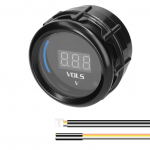 52 mm voltmeetri pingem&otilde;&otilde;dik auto digitaalse arvesti LED-ekraan 8-18 V koos h&auml;irefunktsiooniga autoveokile must