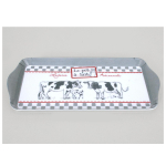 Les Tr&eacute;sors De Lily [A0219] &ndash; hall  Cows  melamiinist koogialus (piimapott - k&auml;sit&ouml;&ouml;nduslik meierei) - 30. 5x15 cm NA hall