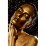 Isetegija 5D teemanttikandid kuldne naiste &uuml;mmargune teemantmaali komplektid ristpistes mosaiikfiguur Kodukaunistuse kunsti kingitus Full Round 30x40CM