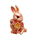 Les Tr&eacute;sors De Lily [R8520] &ndash; Roosa 'Rabbit' disainiga pross &ndash; 32x20 mm Heleroosa