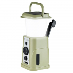 Multifunktsionaalne matkavalgusti LED k&auml;mpingu latern AM/FM/WB/NOAA ilmaraadio kaasaskantav p&auml;ikeseenergia roheline