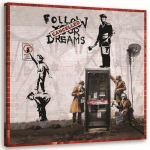 L&otilde;uenditr&uuml;kk Banksy Street Art 30x30 hall v&auml;rv