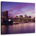 L&otilde;uenditr&uuml;kk New York City Bridge Purple 30x30 lilla