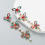 Naiste pikad rippk&otilde;rvar&otilde;ngad titaanist terassulamist ripatsk&otilde;rvar&otilde;ngad akr&uuml;&uuml;list v&auml;rvilised kristallp&auml;rliga liblikas geomeetrilised k&otilde;rvakaunistused OneSize punane