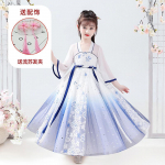 T&uuml;druk Hanfu iidne kost&uuml;&uuml;m lapsed Hiina stiilis v&auml;ikese t&uuml;druku kleit Tang kleit printsessi seelik rahvariided lapsed S