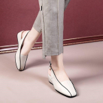 Kevad-suvised naistekingad Kalle koos peaga sandaalid Mugavad nahast kingad Naiste pehme p&otilde;hjaga lameda p&otilde;hjaga emakingad 35 valge