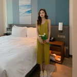 Naiste kleidid Suured p&uuml;ksid, pikad kleidid, &uuml;hev&auml;rvilised sisek&uuml;ljed, varrukateta kleidid L must