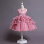 T&uuml;drukute printsessikleit varrukateta p&otilde;lvedeni kookkleit Catwalk Performance lillet&uuml;druku kleit 100cm (Height 90-100cm) punane