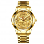 Mood vabaaja meeste veekindel &auml;rikvartskell Luksuslik br&auml;nd Rhinestone'ist punasilmadega draakonireljeed