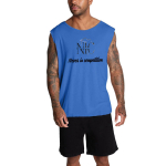 Bababuy meeste puuvillased vabaaja varrukateta T-s&auml;rgid, suvised &uuml;markraed, t&auml;istopsid, tr&uuml;kitud vest M valge