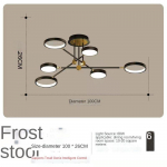 Moodsad minimalistlikud majapidamises kasutatavad LED-lambid Sepistatud s&ouml;&ouml;gitoa lamp Elutoa lamp &otilde;ppelaelamp 6 headlights