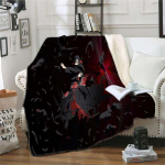 Multikas Naruto Pehme tekk Flanell Kogu hooaja Kerge elutoa/magamistoa soe tekk 150x200cm
