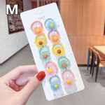 10 tk/komplekt T&uuml;drukud Armsad juuksepaelad Elastsed kummipaelad Peakatted Juukseaksessuaarid Lapsed Multifilm LXY