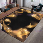 Moodne luksuslik v&auml;rviline sulgede vaipkate elutoa libisemiskindlad vaibad kohvilaua jaoks, esikusse, p&otilde;randamati sisekujundus 120cm x 160cm