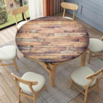 Puidust mustriga &uuml;mmargune laudlina s&ouml;&ouml;gilaua kaunistused tarvikud kirjutuslaud k&ouml;&ouml;gisisustus Elastne lauakate Veekindel Home Deocr diameter 160cm