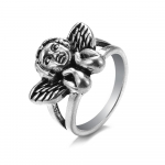 2023. aasta vintage Angel Wing Ring naiste gooti stiilis Steampunk naiste ehted h&otilde;be