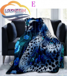 Animal Forest Cheetah leopard kohev tekk Flanell Soojus Pehme Palus diivanvoodi tekk Pl&uuml;&uuml;s tekk 150x180cm